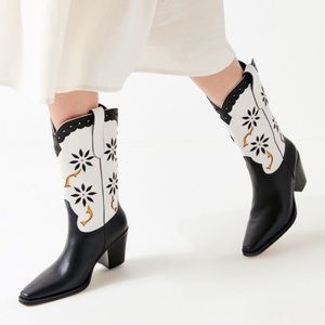 Urban outfitters western floral cowboy boots